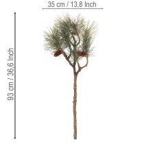 gjenstander Kunstig furukvist med kongler, stuedekorasjon, 93 cm