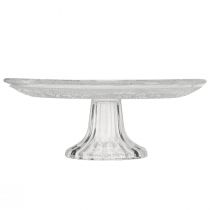 gjenstander Klassisk kakefat i glass til fots - Elegant for hver feiring Ø 20cm