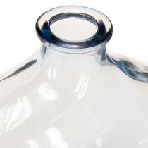 gjenstander Liten glassvase klar moderne minivase glass blå 11×6×10 cm 3 stk