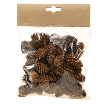 gjenstander Små hemlock-kongler dekorative naturlige kongler advent 3-4 cm 100 g