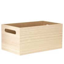 gjenstander Liten trekasse trekasse blomster sommerfugl 30x18cm
