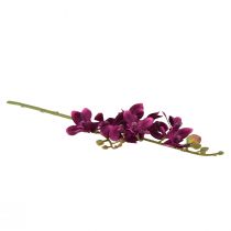 gjenstander Liten orkidé Phalaenopsis kunstig blomst mørk lilla 30cm