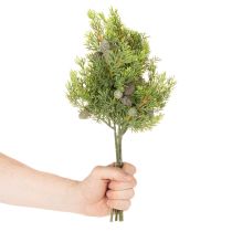 gjenstander Kunstig bargren med kongler som kunstig borddekorasjon, 39 cm, 4 stk.