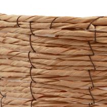 gjenstander Kurv med håndtak plantekurv gavekurv kunstig 31×23×36cm