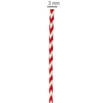 gjenstander Sikksakkmønstertråd på rull for håndverk og emballasje, 3 mm diameter, 20 m lang