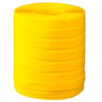 gjenstander Krøllebånd, gavebånd, gul bomull, 10 mm, 100 m, bærekraftig