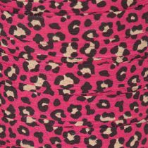 gjenstander Dekorativt bånd, leopardmønster, rosa, krøllbånd for gaveinnpakning og hobbyarbeid, 10 mm, 100 m