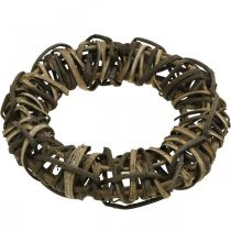 gjenstander Vinrankekrans Ø30cm Naturlig dørkrans Dekorativ krans Pil Høy kvalitet Håndlaget