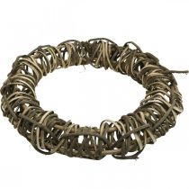 gjenstander Stor dekorativ krans Ø50 cm laget av vinranker - naturlig dørkrans laget av tre og pil, allsidig for dekorasjon