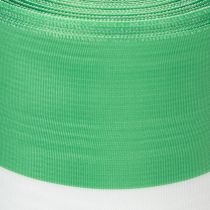 gjenstander Grønt og hvitt moiré-kransbånd, 100 mm x 25 m - nasjonalt bånd, taftbånd, sløyfebånd, dekorativt bånd