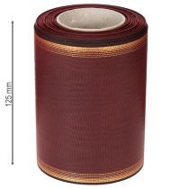 gjenstander Kransbånd Bordeaux Moiré 125mm pyntebånd
