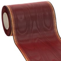 gjenstander Kransbånd Moiré 150mm Bordeaux taftbånd dekorasjon