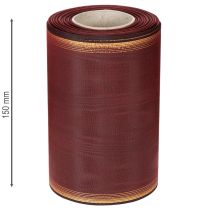 gjenstander Kransbånd Moiré 150mm Bordeaux taftbånd dekorasjon
