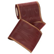 gjenstander Kransbånd Moiré 150mm Bordeaux taftbånd dekorasjon