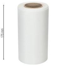 gjenstander Hvitt kransbånd for begravelsesblomsterdekorasjoner, 175 mm bredt, 25 m langt, acetatbånd av høy kvalitet