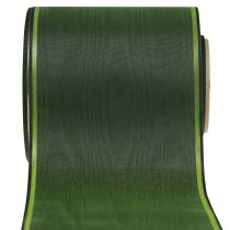 Kransbånd moirébånd kransbånd grønt gull 100mm 25m