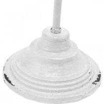 gjenstander Kransholder Shabby Chic Hvit Kransstativ Metall 4 Kroker H76cm