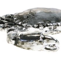 gjenstander Dekorativ krabbe, antikk sølv, 12 cm