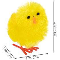 gjenstander Påskekyllingsett for munter vårdekorasjon og hobbyarbeid, 4 cm, 10 deler