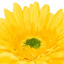 gjenstander Kunstige gerberablomster, solgule, hageblomst, 47 cm, 6 stk.