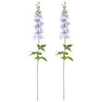 gjenstander Kunstige blomster Delphinium Lys lilla på stilk 90cm 2stk