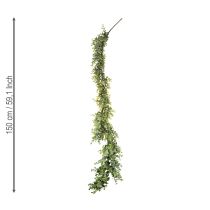 gjenstander Kunstig eukalyptusgirlander, dekorativ girlander, grønn, 150 cm