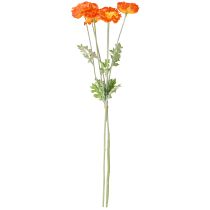 gjenstander Kunstige valmuer Sommerblomster Appelsin Ø7cm L78cm 3stk