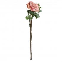 gjenstander Kunstige roser blomst og knopper kunstig blomst rosa 57cm