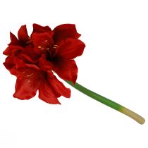 gjenstander Kunstig Amaryllis Juleblomster Røde Kunstige Blomster L40cm