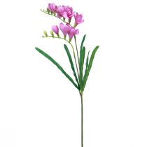 gjenstander Kunstige hageblomster freesia lilla 58cm