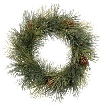 gjenstander Kunstig furukvistkrans med kongler 60 cm