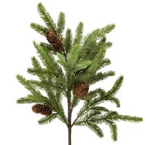 gjenstander Kunstig grangren med ekte kongler julegren 78 cm