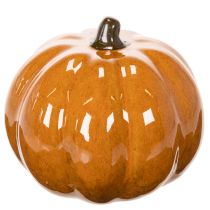 gjenstander Keramisk gresskar LED Halloween-dekorasjon liten 10 cm