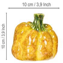 gjenstander Gresskarfigur til høstborddekorasjon, høstdekor, 10 cm, 2 stk.
