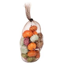 gjenstander Mini gresskardekorasjonssett, høst- og halloweendekorasjoner, assorterte farger, 4 cm, 24 deler