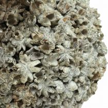 gjenstander Julekule hvit juletrepynt snøball Ø12cm