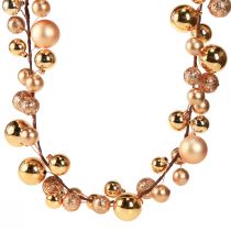 gjenstander Julekrans med gullkule 160 cm festlig dekorasjon