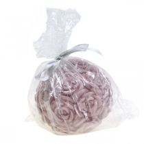 gjenstander Rundt rosa rosekulelys Ø10,5 cm Romantisk lysdekorasjon Bryllupsborddekorasjon