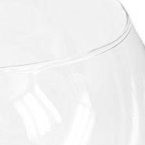 gjenstander Ballvase Glassvase Klar rundbordsvase Blomstervase Ø15,5cm H12,5cm