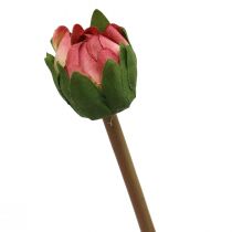 gjenstander Kunstig blomst dahlia rosa blomst med knopp H57cm