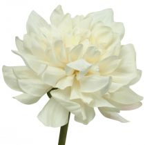 Kunstig blomst Dahlia Hvit Kunstig blomst med knopp H57cm