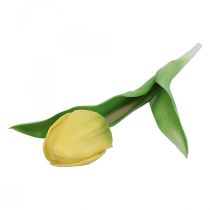 gjenstander Kunstig Tulipan Gul Real Touch Vårblomst H21cm