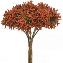Kunstige blomster deco brune deco blomster i bunt 4stk