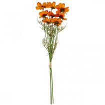 gjenstander Kunstige blomster Cosmea Orange smykkekurv H51cm 3 stk