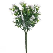 gjenstander Kunstige blomster dekorasjon kunstig blomsterbukett isplante hvit 26cm