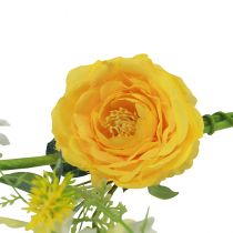 gjenstander Kunstige blomster dekorativ henger vår sommer gul hvit 150cm