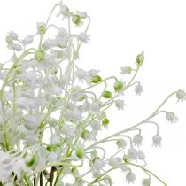 Kunstige blomster, kunstige liljekonvaller dekorasjon hvit 38cm 5stk