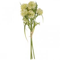 gjenstander Kunstige blomster hvit allium dekorasjon prydløk 34cm 3stk i haug