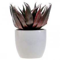 gjenstander Kunstig Aloe Vera Plante i Potte Dekorativ Plante Grønn H20cm