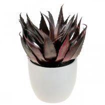 gjenstander Kunstig Aloe Vera Plante i Potte Dekorativ Plante Grønn H20cm